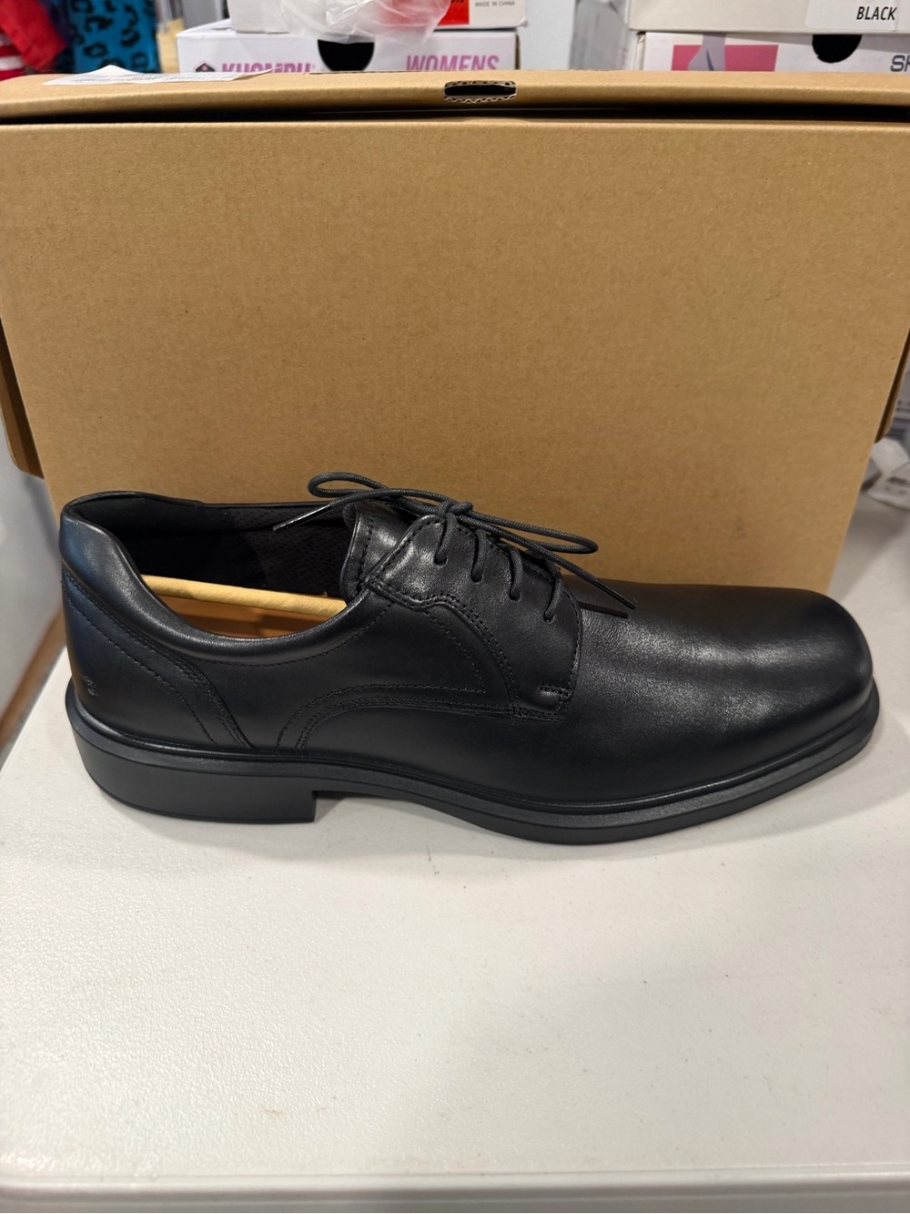 Ecco Men’s Helsinki 2 M Derby Shoes Black Leather Size 46 EU / 12-12.5 US